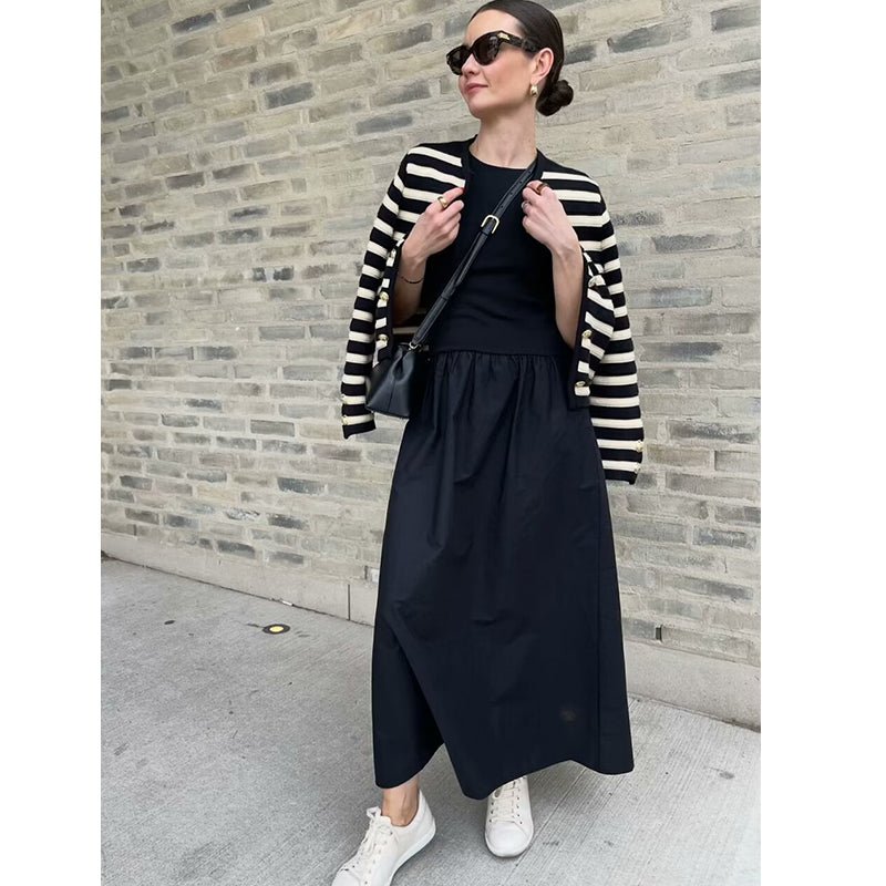 Chic Slim Fit Dress - Minimalist Street Style Elegance - HalleBeauty